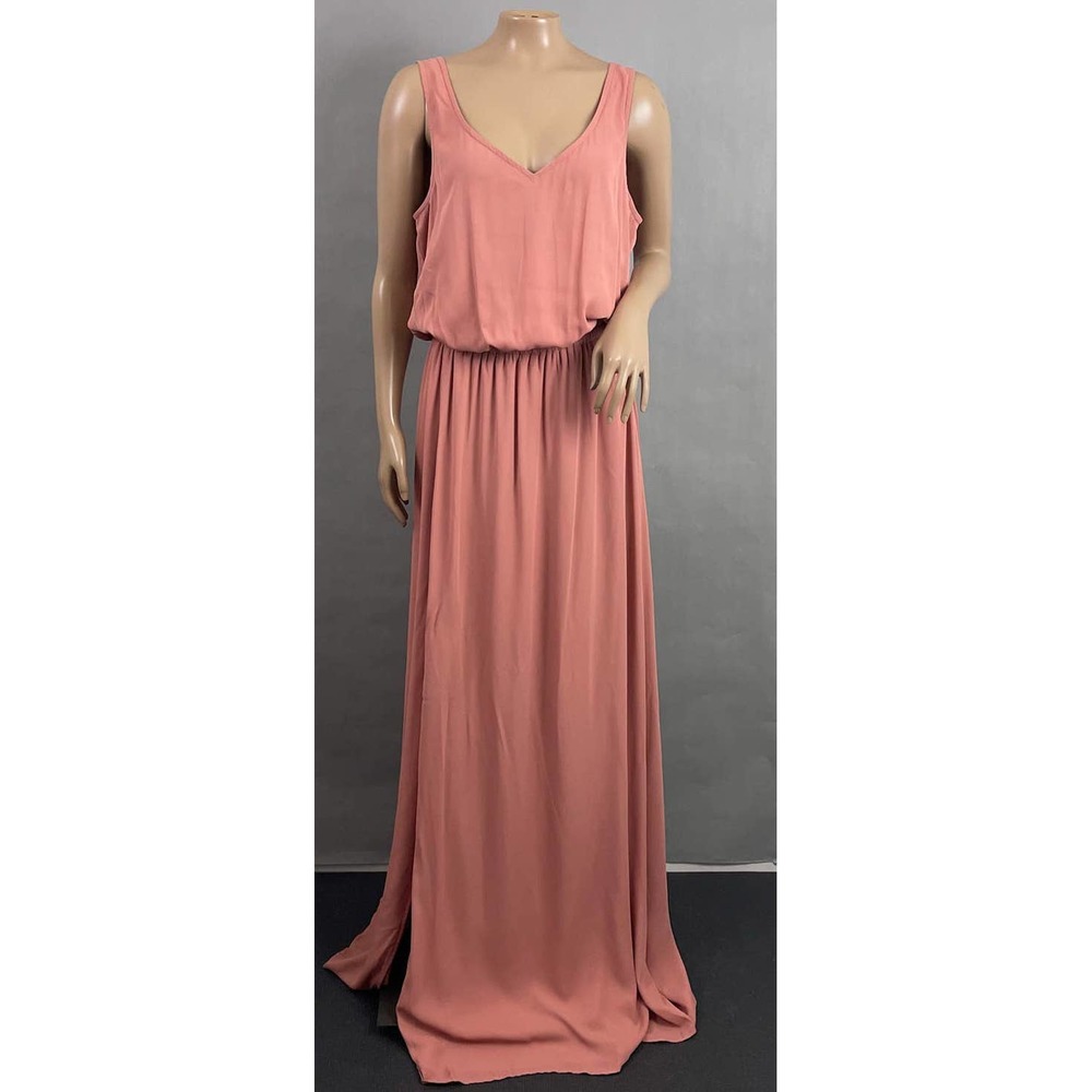Show Me Your Mumu Dress Women M Kendall Maxi Rustic Mauve Crisp Wedding NWT